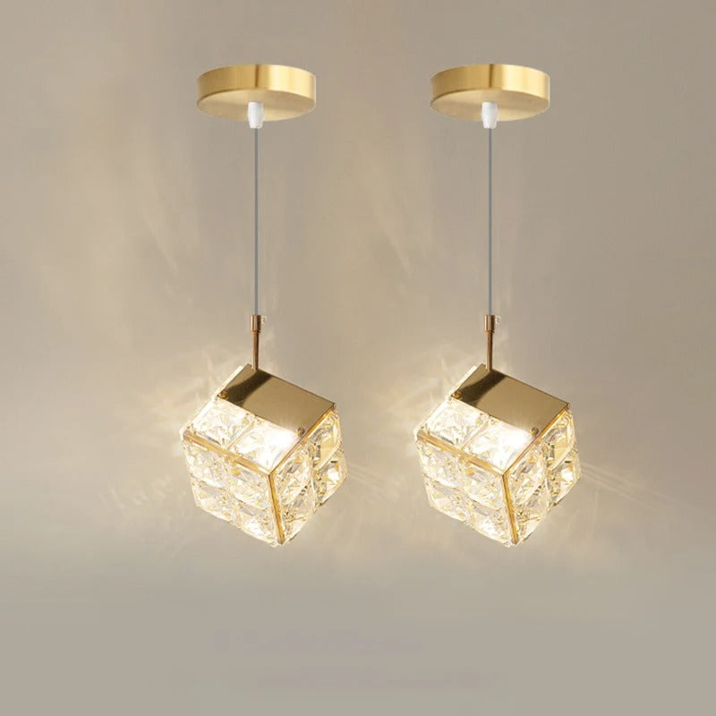 LuxeBloom Modern Dandelion Crystal Headboard Chandelier