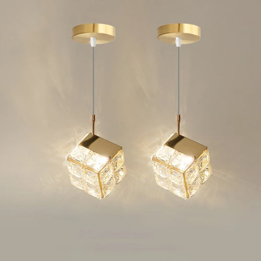 LuxeBloom Modern Dandelion Crystal Headboard Chandelier
