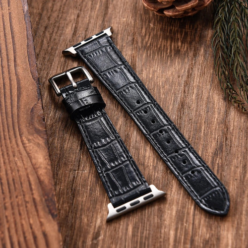 LuxuryCrafted - Bamboo Pattern Leather Strap for Apple Watch