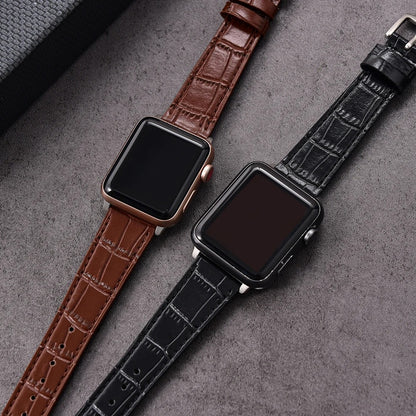 LuxuryCrafted - Bamboo Pattern Leather Strap for Apple Watch