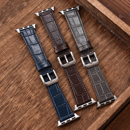 LuxuryCrafted - Bamboo Pattern Leather Strap for Apple Watch