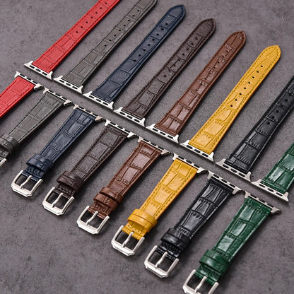 LuxuryCrafted - Bamboo Pattern Leather Strap for Apple Watch