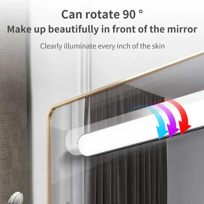 MagnifiGlow Magnetic LED Makeup Mirror Light with Eye Protection