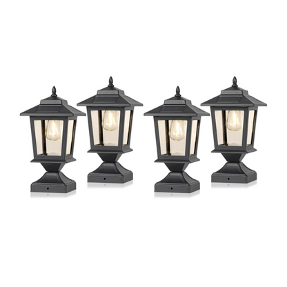 BrightGuard - Solar Lights for 4x4 Posts – Waterproof Outdoor Lamps