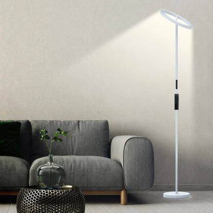 Modern 69" LED Floor Lamp with Remote, 330° Rotatable Torchiere, Dimmable & Adjustable Brightness