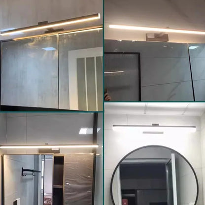 Modern LED Mirror Light Wall Lamp for Bathroom - Waterproof Indoor Flat Lighting for Makeup