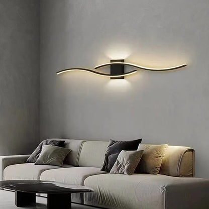 Modern LED Wall Lamp - Long Strip Wall Light for Living Room & Bedroom, TV Background Decorative Lighting