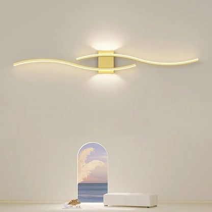 Modern LED Wall Lamp - Long Strip Wall Light for Living Room & Bedroom, TV Background Decorative Lighting