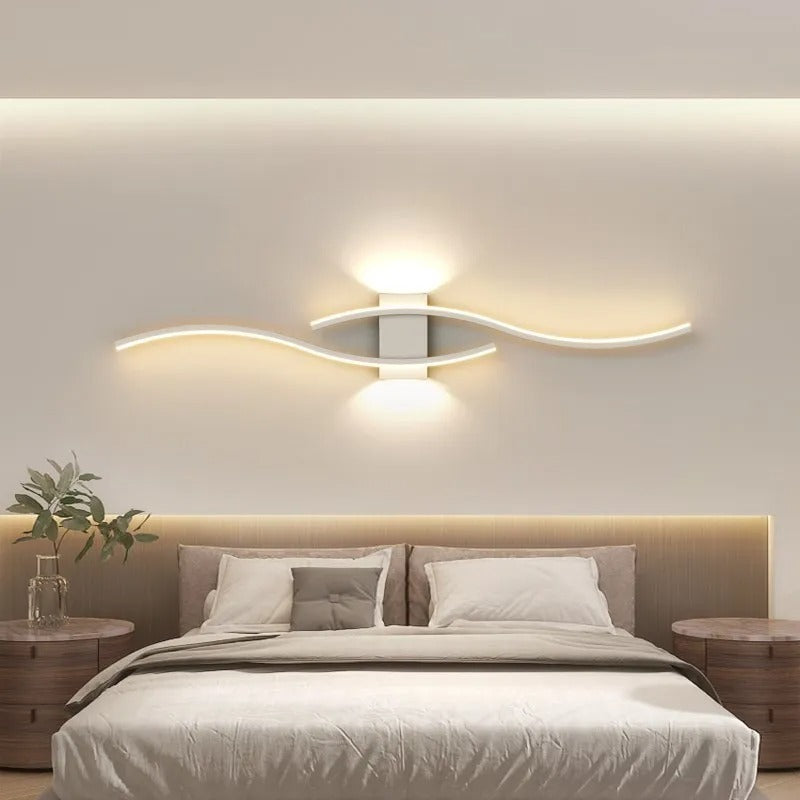 Modern LED Wall Lamp - Long Strip Wall Light for Living Room & Bedroom, TV Background Decorative Lighting