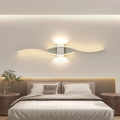 Modern LED Wall Lamp - Long Strip Wall Light for Living Room & Bedroom, TV Background Decorative Lighting