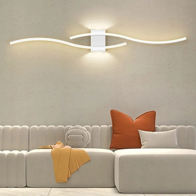 Modern LED Wall Lamp - Long Strip Wall Light for Living Room & Bedroom, TV Background Decorative Lighting