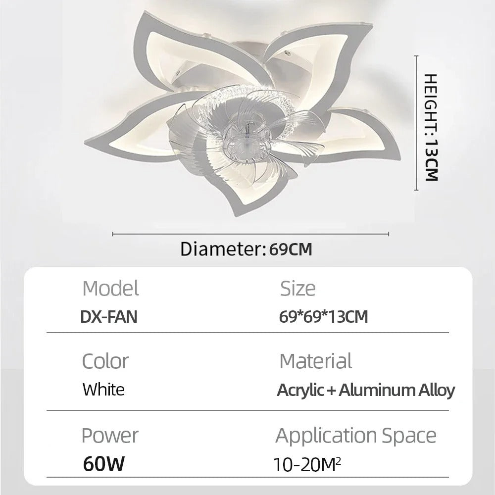 Modern Living - Ceiling Fan with Light & Dimmable Remote