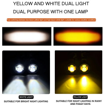 MotoLumen - 100W LED Motorcycle Headlights with Fog & Driving Lights