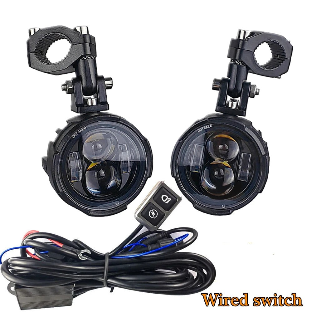 MotoLumen - 100W LED Motorcycle Headlights with Fog & Driving Lights