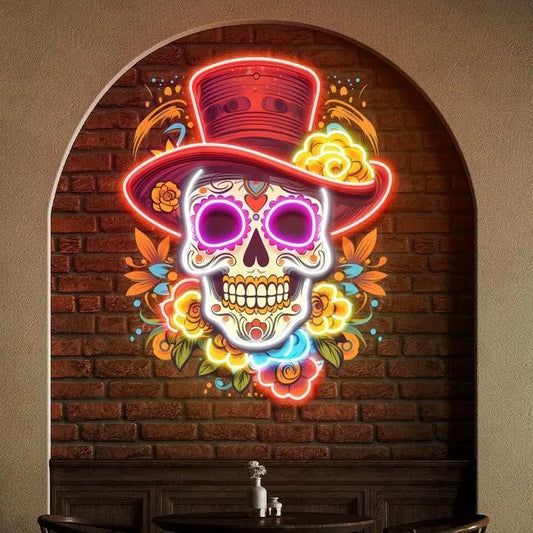 NeonCraft - Skull LED Neon Sign with Dimmable Wall Art