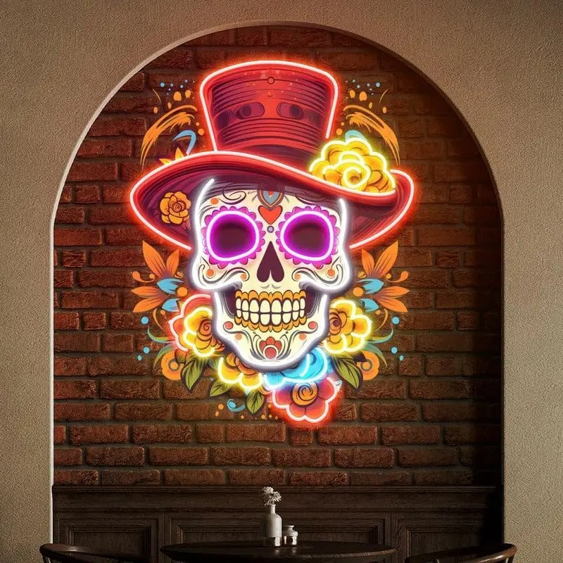 NeonCraft - Skull LED Neon Sign with Dimmable Wall Art