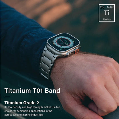 Nomad Supply - Luxury Titanium Bracelet for Apple Watch Ultra & Series 2–10, SE (44–49mm)
