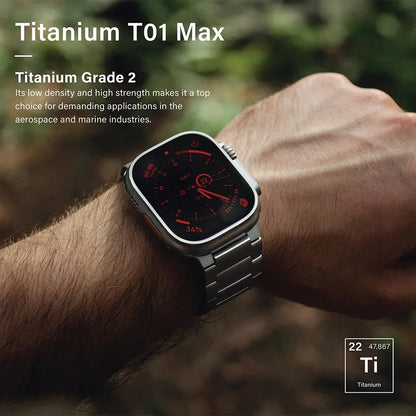 Nomad Supply - Luxury Titanium Bracelet for Apple Watch Ultra & Series 2–10, SE (44–49mm)