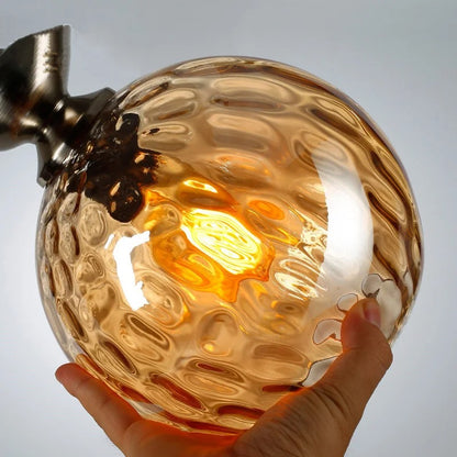 NordicBeam Glass Ball Pendant Light – Vintage Style for Dining & Living Room