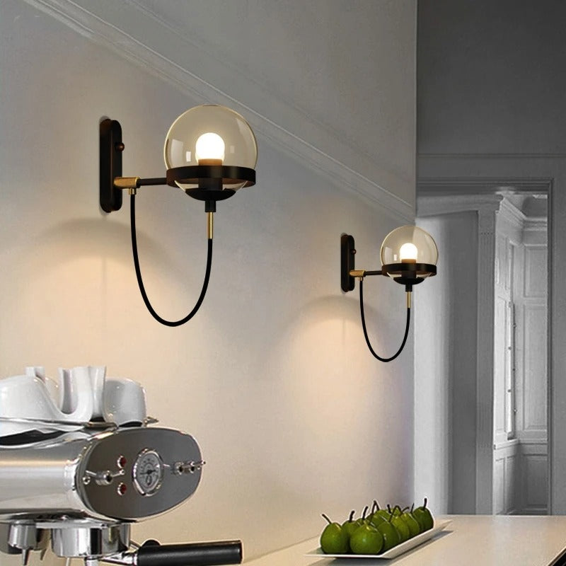 NordicGlow - Glass Wall Light for Living Room & Bedroom