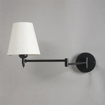 Nordic Style LED Folding Wall Lamp with Rotating Arm for Bedroom & Study