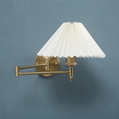 Nordic Style LED Folding Wall Lamp with Rotating Arm for Bedroom & Study