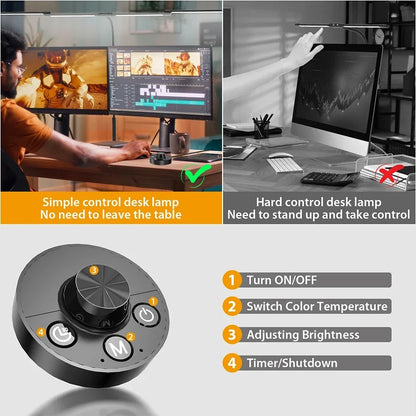 NoteMaestro - LED 4-Head Piano Lamp with Clamp & 50 Dimmable Modes