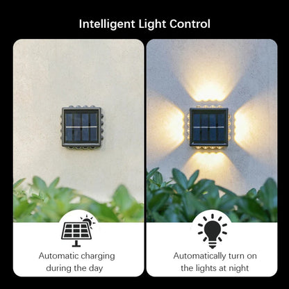 NovaBeam - 16 LEDs Solar Wall Lights Outdoor Waterproof