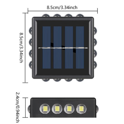 NovaBeam - 16 LEDs Solar Wall Lights Outdoor Waterproof
