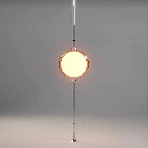 NovaDecor - Modern Chrome Floor Lamp with Acrylic Ball Shade