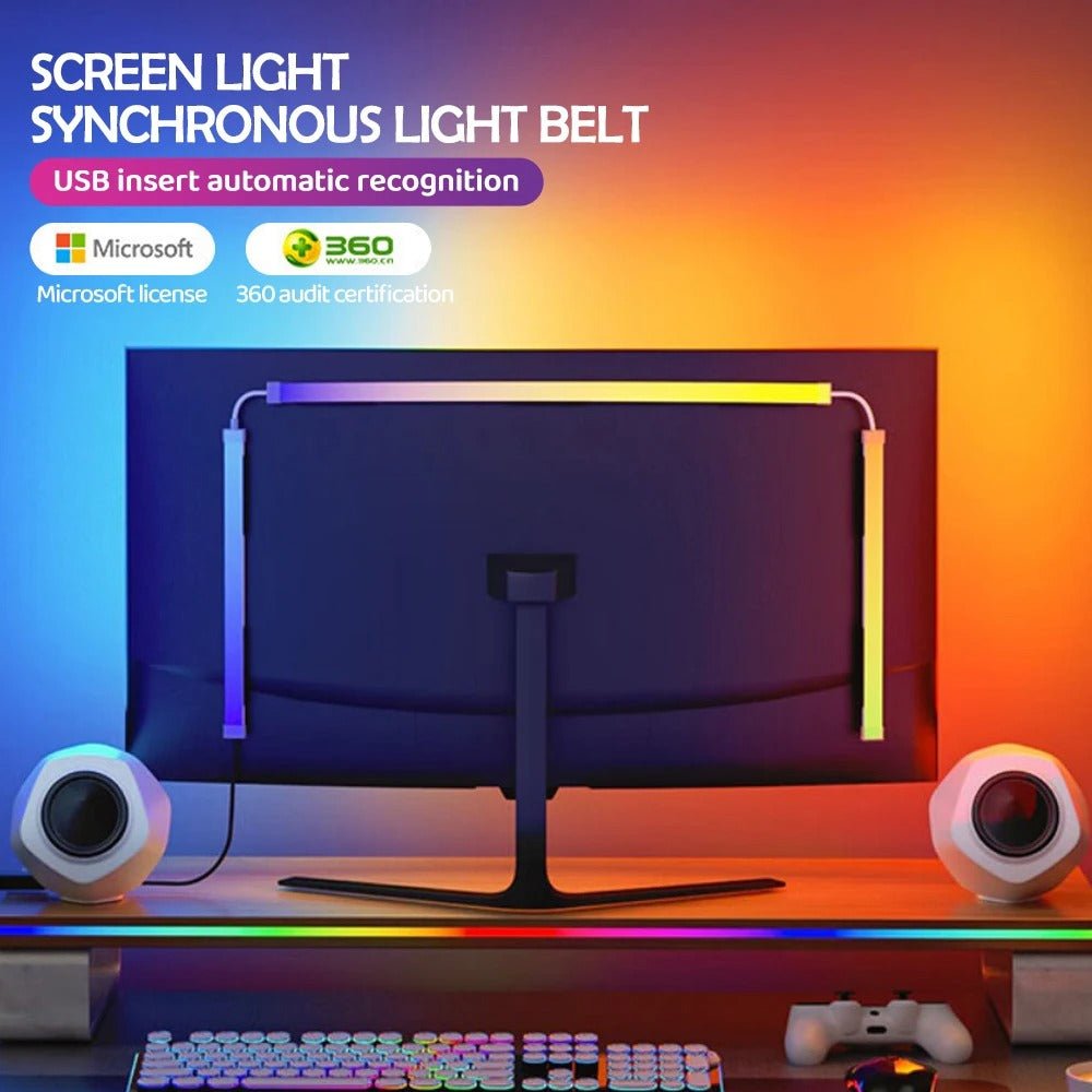NovaGlow - RGB Gaming LED Light Strip with Screen Sync & Smart Control