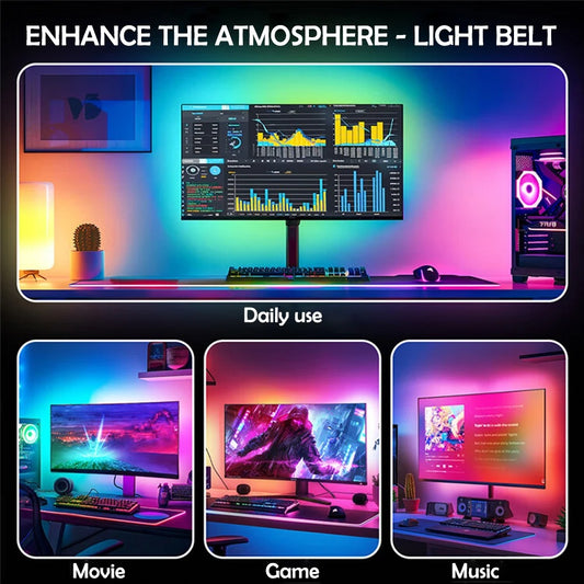 NovaGlow - RGB Gaming LED Light Strip with Screen Sync & Smart Control