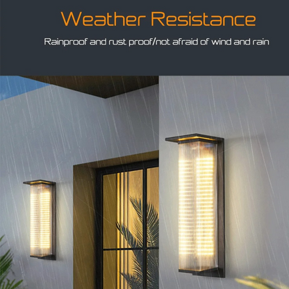 NovaLux Waterproof Solar Porch Wall Light - Dusk-to-Dawn Illumination