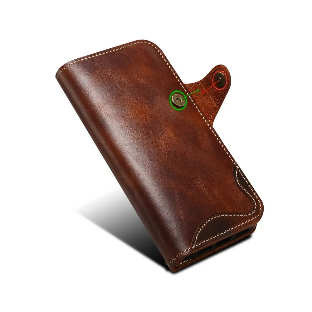 Opulent Leather Wallet Case for iPhone
