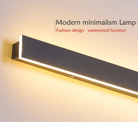 Outdoor Illumination - Aluminum LED Long Linear Wall Lamp - Waterproof