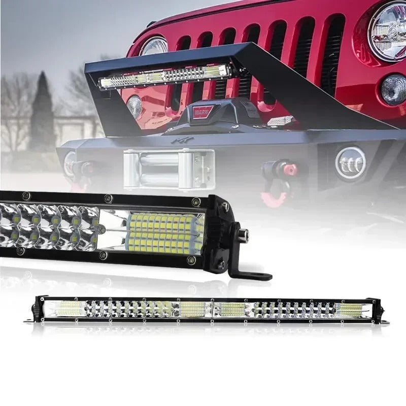 PathBright - Slim 12D LED Light Bar Spot Flood Combo for SUV & Off-Road