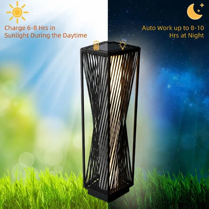 Premium Outdoor Solar Floor Lamp - Modern Patio & Garden Lighting