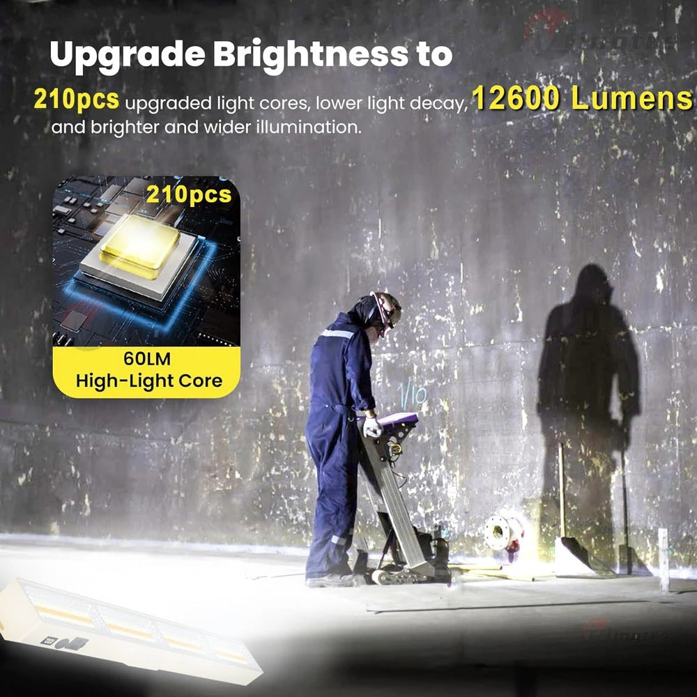 PrimeLux - 12600LM USB Rechargeable Magnetic LED Work Light Bar