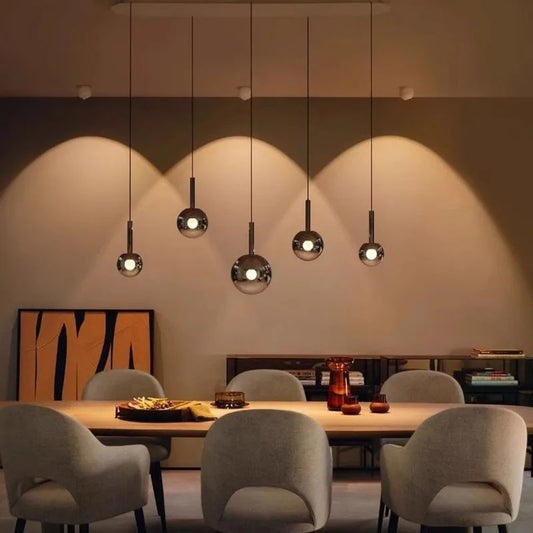 Radiant Glow - Modern LED Staircase Chandelier Pendant Light