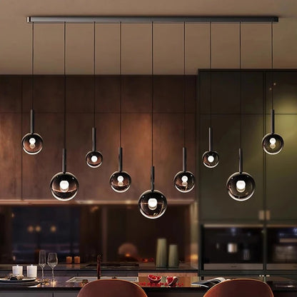 Radiant Glow - Modern LED Staircase Chandelier Pendant Light