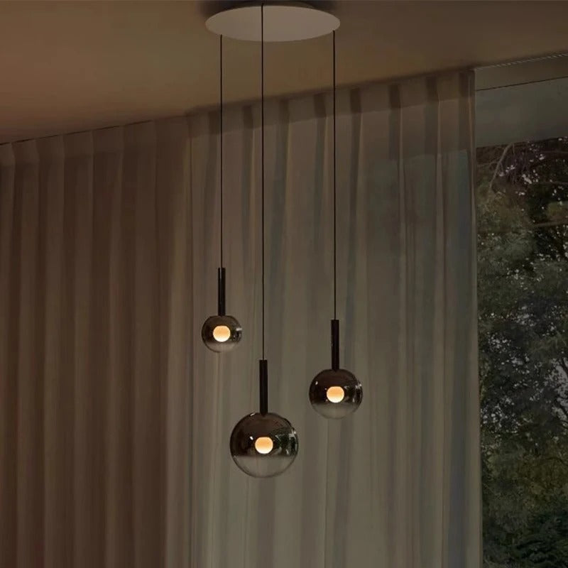 Radiant Glow - Modern LED Staircase Chandelier Pendant Light