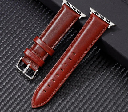 LuxeStrap - Genuine Leather Strap for Apple Watch Ultra & Series 4–9 SE