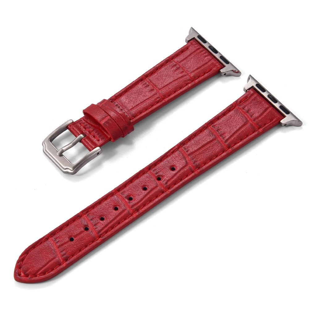 LuxuryCrafted - Bamboo Pattern Leather Strap for Apple Watch