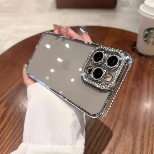 Rhinestone Bling iPhone Case With Camera Protector
