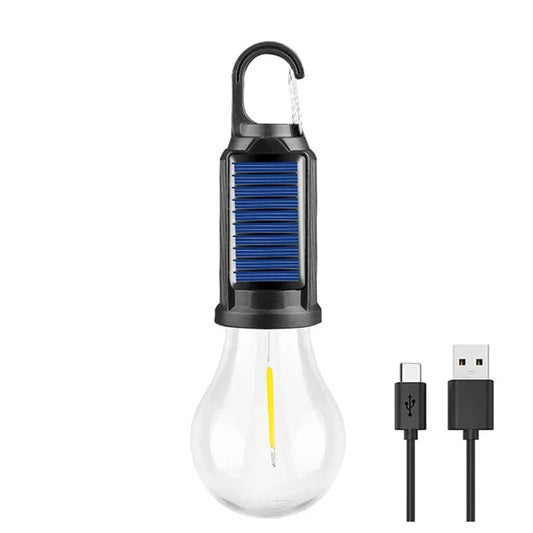 Luminar Solar LED Camping Light - USB Charging Outdoor Bulb