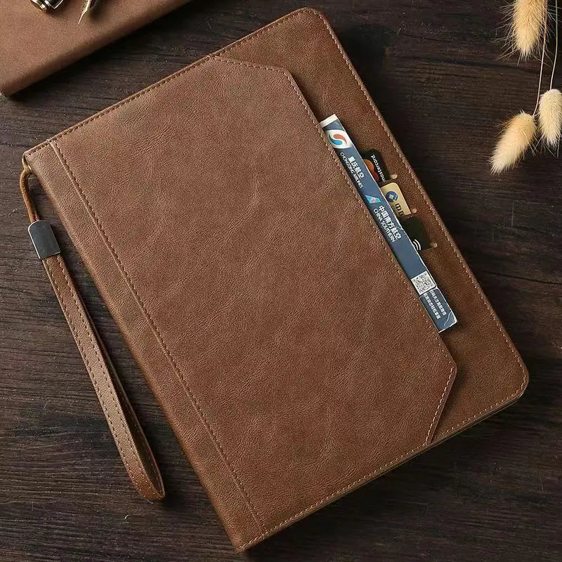Kickstand Flip Leather Shockproof iPad Case With Pen Slot