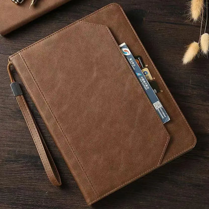 Kickstand Flip Leather Shockproof iPad Case With Pen Slot