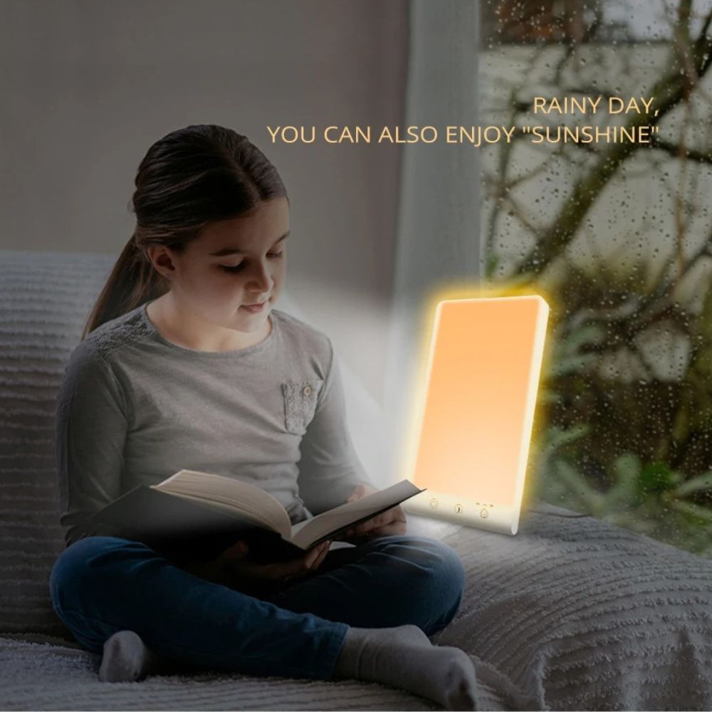 SAD Therapy Lamp 10000 Lux - Happy Mood Light for Winter Depression