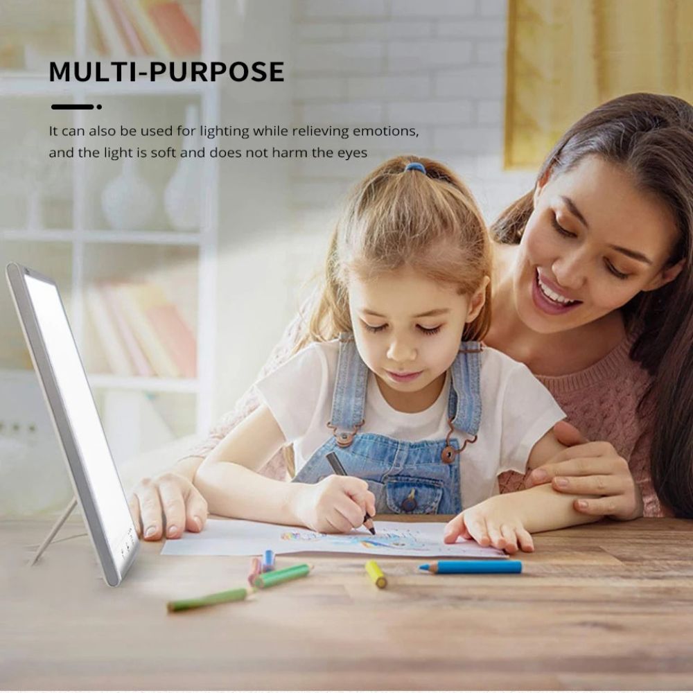 SAD Therapy Lamp 10000 Lux - Happy Mood Light for Winter Depression