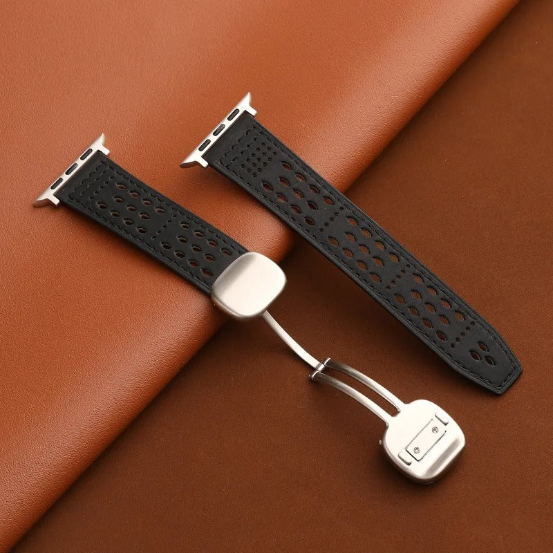 Aegis Bands - Magnetic Leather Watch Strap for Apple Watch 38–49mm